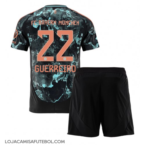 Camisa de Futebol Bayern Munich Raphael Guerreiro #22 Equipamento Secundário Infantil 2024-25 Manga Curta (+ Calças curtas)